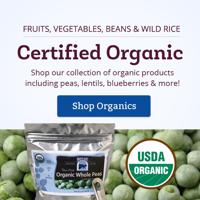 Certified Organic Fruits, Vegetables, Beans and Wild Rice Available - Shop Now