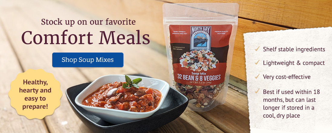 Stock up on Comfort Meals - Shop Soup Mixes
