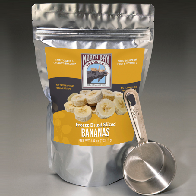 Freeze Dried Sliced Bananas