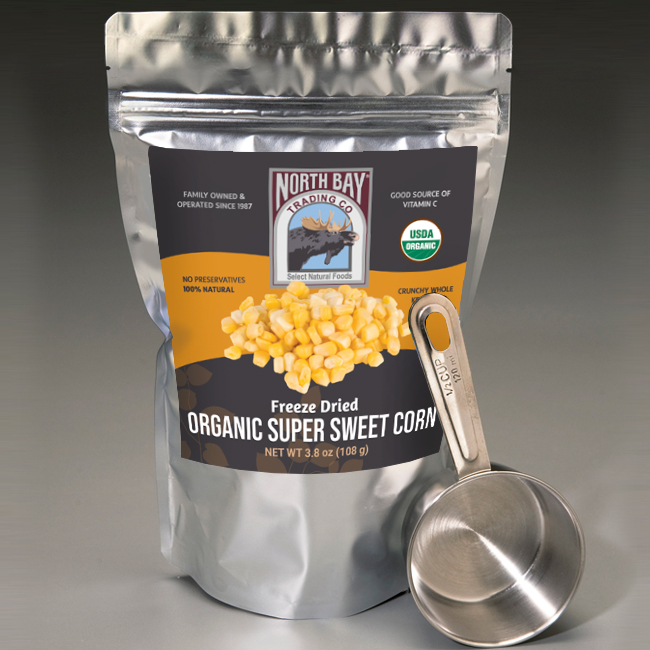 Freeze Dried Organic Super Sweet Corn