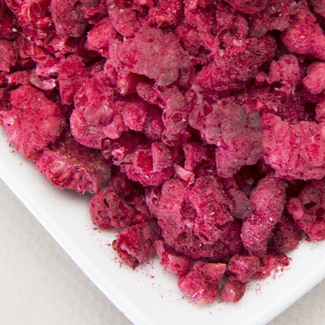Freeze Dried Organic Raspberry Bits & Powder